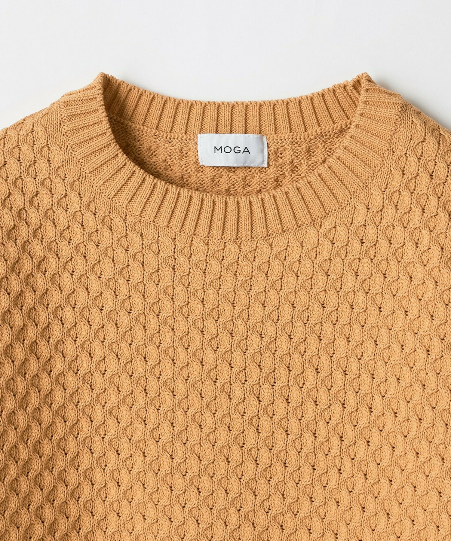 【MOGA】ヴィッテルスリムクルーネックショートニット 詳細画像 オレンジ 25
