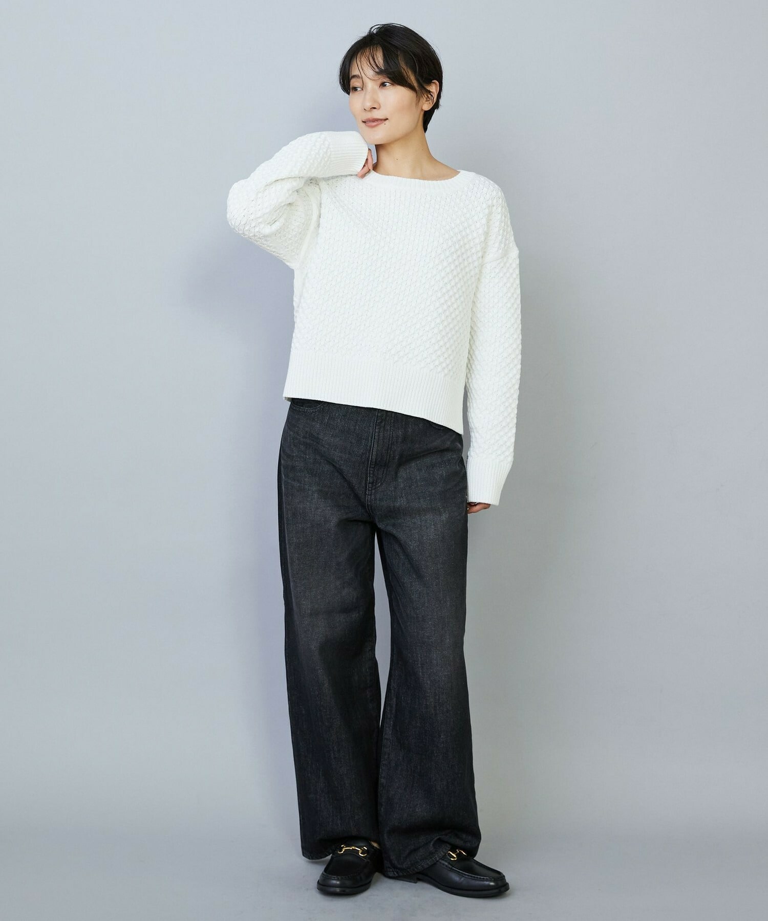 【MOGA】ヴィッテルスリムクルーネックショートニット 詳細画像 オレンジ 4