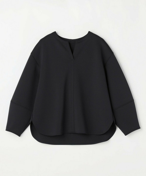 トリアセダブルニットキーネックジャージトップス 詳細画像 ネイビー 2