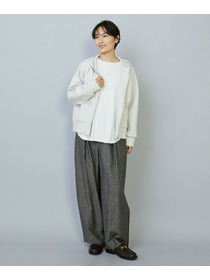 【MOGA】スムースダンボールフードジップパーカー 詳細画像 ライトグレー 12