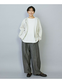 【MOGA】スムースダンボールフードジップパーカー 詳細画像 ライトグレー 13