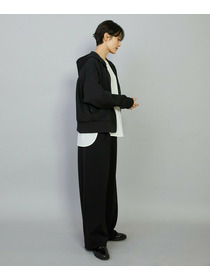 【MOGA】スムースダンボールフードジップパーカー 詳細画像 ライトグレー 9