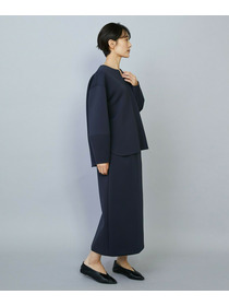 【MOGA】トリアセダブルニットIラインスカート 詳細画像 ネイビー 10