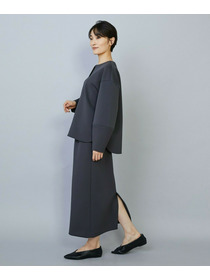 【MOGA】トリアセダブルニットIラインスカート 詳細画像 ネイビー 13