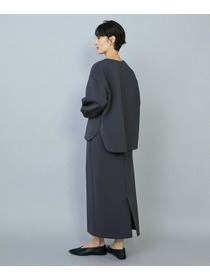 【MOGA】トリアセダブルニットIラインスカート 詳細画像 ネイビー 14