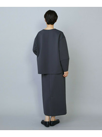 【MOGA】トリアセダブルニットIラインスカート 詳細画像 ネイビー 15