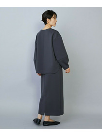 【MOGA】トリアセダブルニットIラインスカート 詳細画像 ネイビー 16