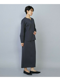 【MOGA】トリアセダブルニットIラインスカート 詳細画像 ネイビー 17