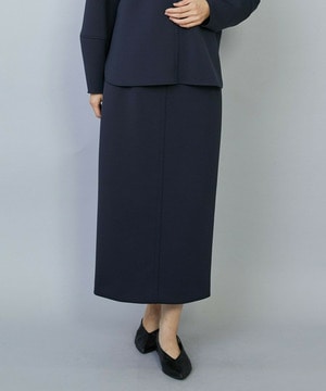 【MOGA】トリアセダブルニットIラインスカート 詳細画像 ネイビー 1