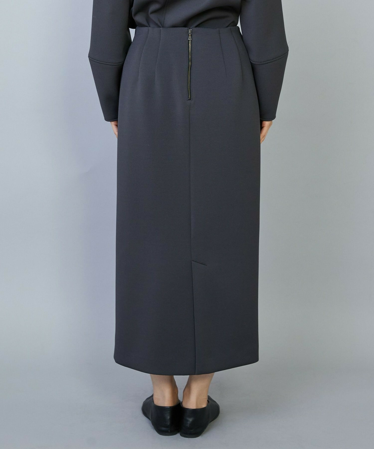 【MOGA】トリアセダブルニットIラインスカート 詳細画像 ネイビー 22