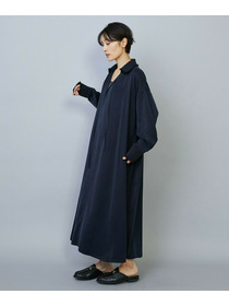 【MOGA】フィブリルサテンフレアワンピース 詳細画像 ネイビー 12