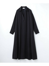 【MOGA】フィブリルサテンフレアワンピース 詳細画像 ネイビー 22