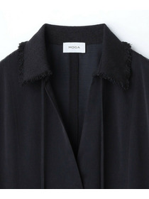 【MOGA】フィブリルサテンフレアワンピース 詳細画像 ネイビー 24