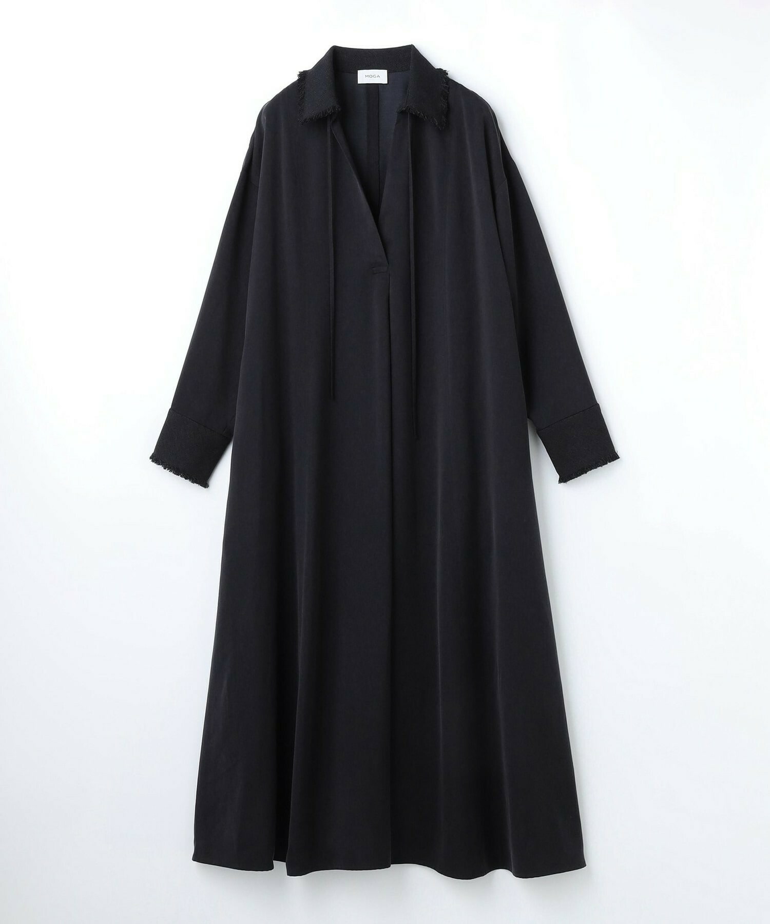 【MOGA】フィブリルサテンフレアワンピース 詳細画像 ネイビー 22