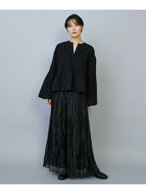 【MOGA】ソフトグログランピンタックブラウス 詳細画像 ブラック 10