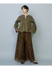 【MOGA】ソフトグログランピンタックブラウス 詳細画像 ブラック 11