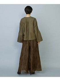 【MOGA】ソフトグログランピンタックブラウス 詳細画像 ブラック 15