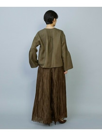 【MOGA】ソフトグログランピンタックブラウス 詳細画像 ブラック 16