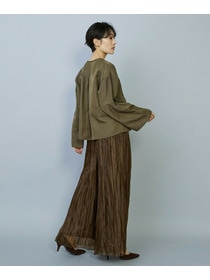 【MOGA】ソフトグログランピンタックブラウス 詳細画像 ブラック 17