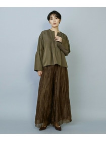 【MOGA】ソフトグログランピンタックブラウス 詳細画像 ブラック 18