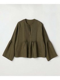 【MOGA】ソフトグログランピンタックブラウス 詳細画像 ブラック 22