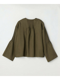 【MOGA】ソフトグログランピンタックブラウス 詳細画像 ブラック 23