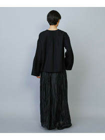 【MOGA】ソフトグログランピンタックブラウス 詳細画像 ブラック 7