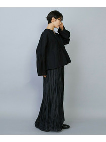 【MOGA】ソフトグログランピンタックブラウス 詳細画像 ブラック 8