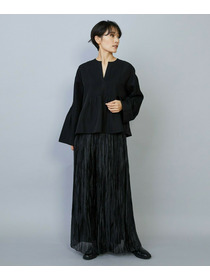 【MOGA】ソフトグログランピンタックブラウス 詳細画像 ブラック 9