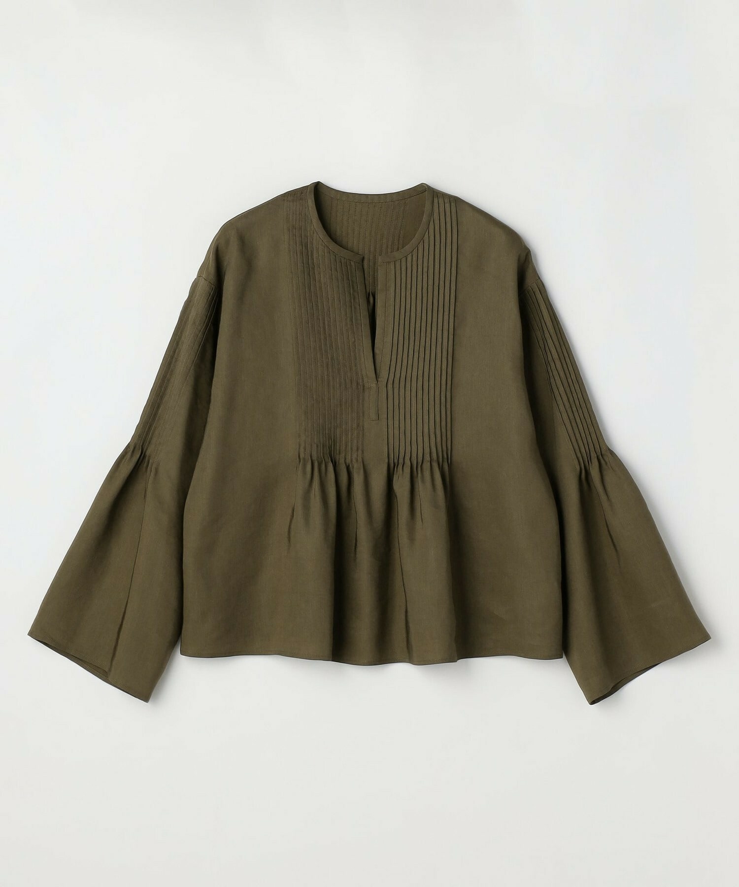 【MOGA】ソフトグログランピンタックブラウス 詳細画像 ブラック 22