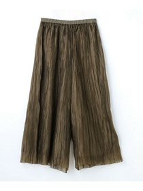 【MOGA】グローオーガンジーランダムプリーツパンツ 詳細画像 ブラック 23