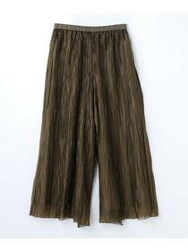 【MOGA】グローオーガンジーランダムプリーツパンツ 詳細画像 ブラック 24