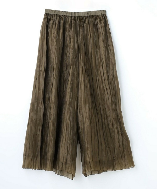 グローオーガンジーランダムプリーツパンツ 詳細画像 カーキ 2
