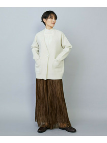 【MOGA】ラクーンダブルフェイスジャケットライクカーディガン 詳細画像 アイボリー 17