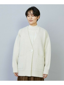 【MOGA】ラクーンダブルフェイスジャケットライクカーディガン 詳細画像 アイボリー 19