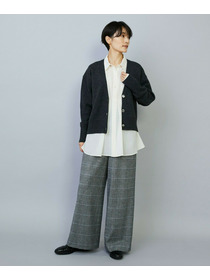 【MOGA】WOOLEN×AMOSSA Vネック配色カーディガン 詳細画像 ブルー系その他 18