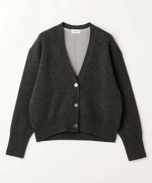 【MOGA】WOOLEN×AMOSSA Vネック配色カーディガン 詳細画像 グレー系その他 2