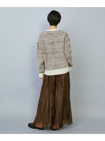 【MOGA】アルパカ起毛コントラストニット 詳細画像 ブラック系その他 18