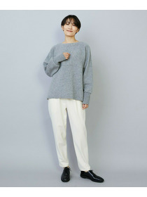 【MOGA】WOOLEN×AMOSSA ドルマンスリーブ配色ニット 詳細画像 ブラック系その他 10