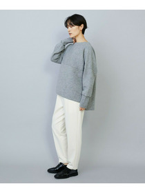 【MOGA】WOOLEN×AMOSSA ドルマンスリーブ配色ニット 詳細画像 ブラック系その他 13