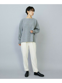 【MOGA】WOOLEN×AMOSSA ドルマンスリーブ配色ニット 詳細画像 ブラック系その他 18