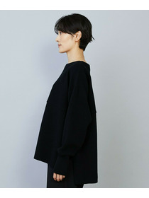 【MOGA】WOOLEN×AMOSSA ドルマンスリーブ配色ニット 詳細画像 ブラック系その他 20