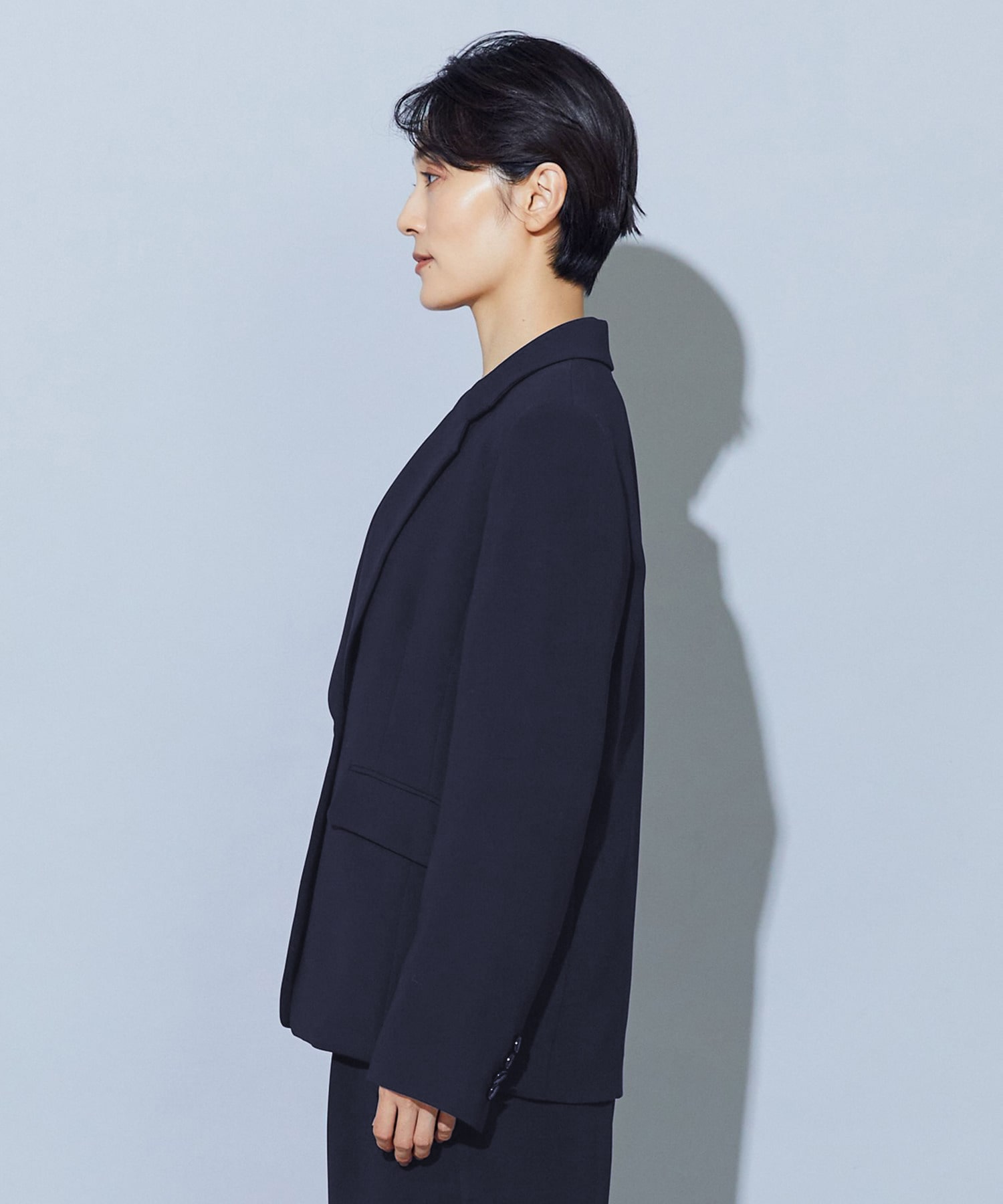 【wb】wb トリアセドライジョーゼットテーラードジャケット 詳細画像 ベージュ 20