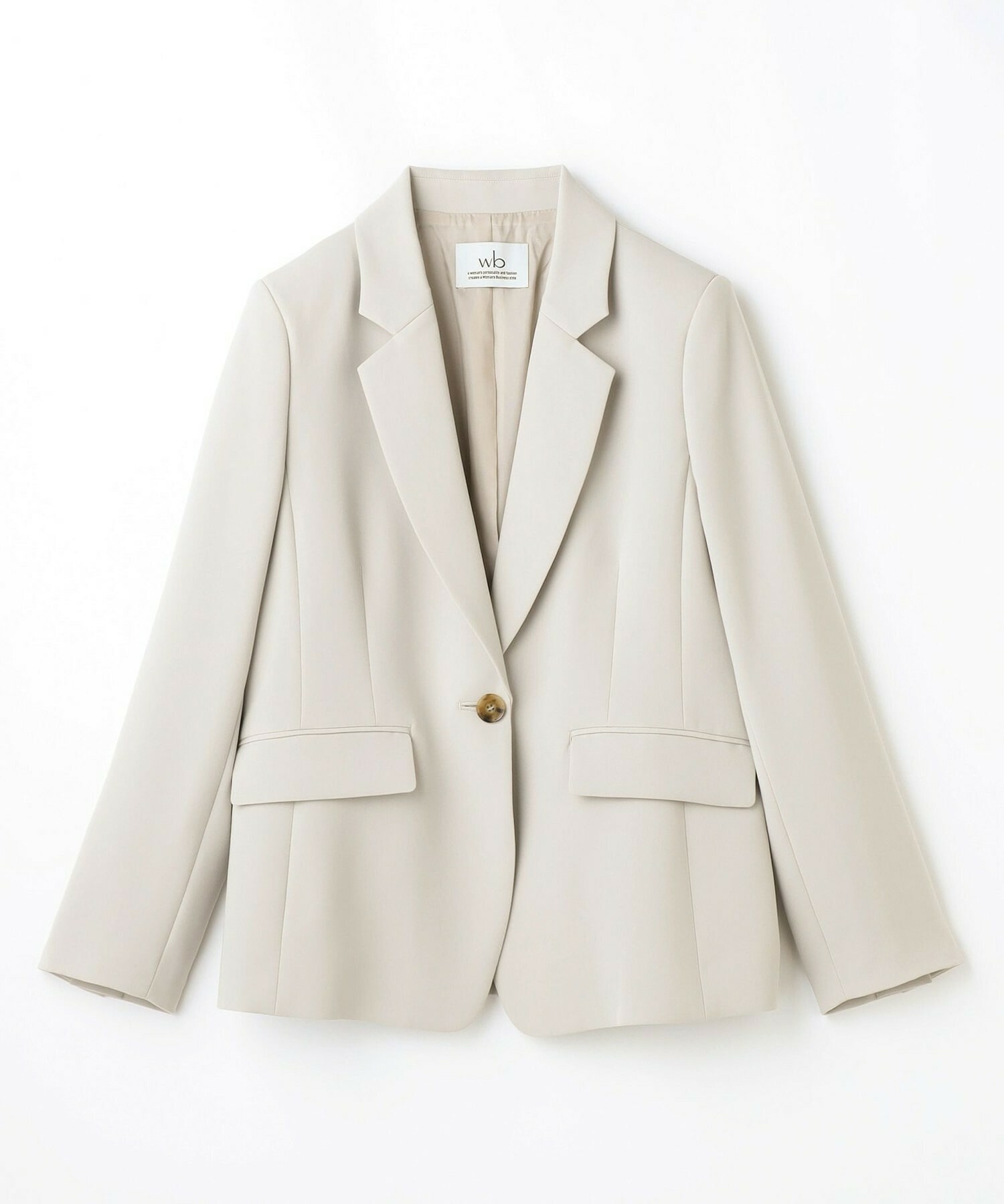 【wb】wb トリアセドライジョーゼットテーラードジャケット 詳細画像 ベージュ 23