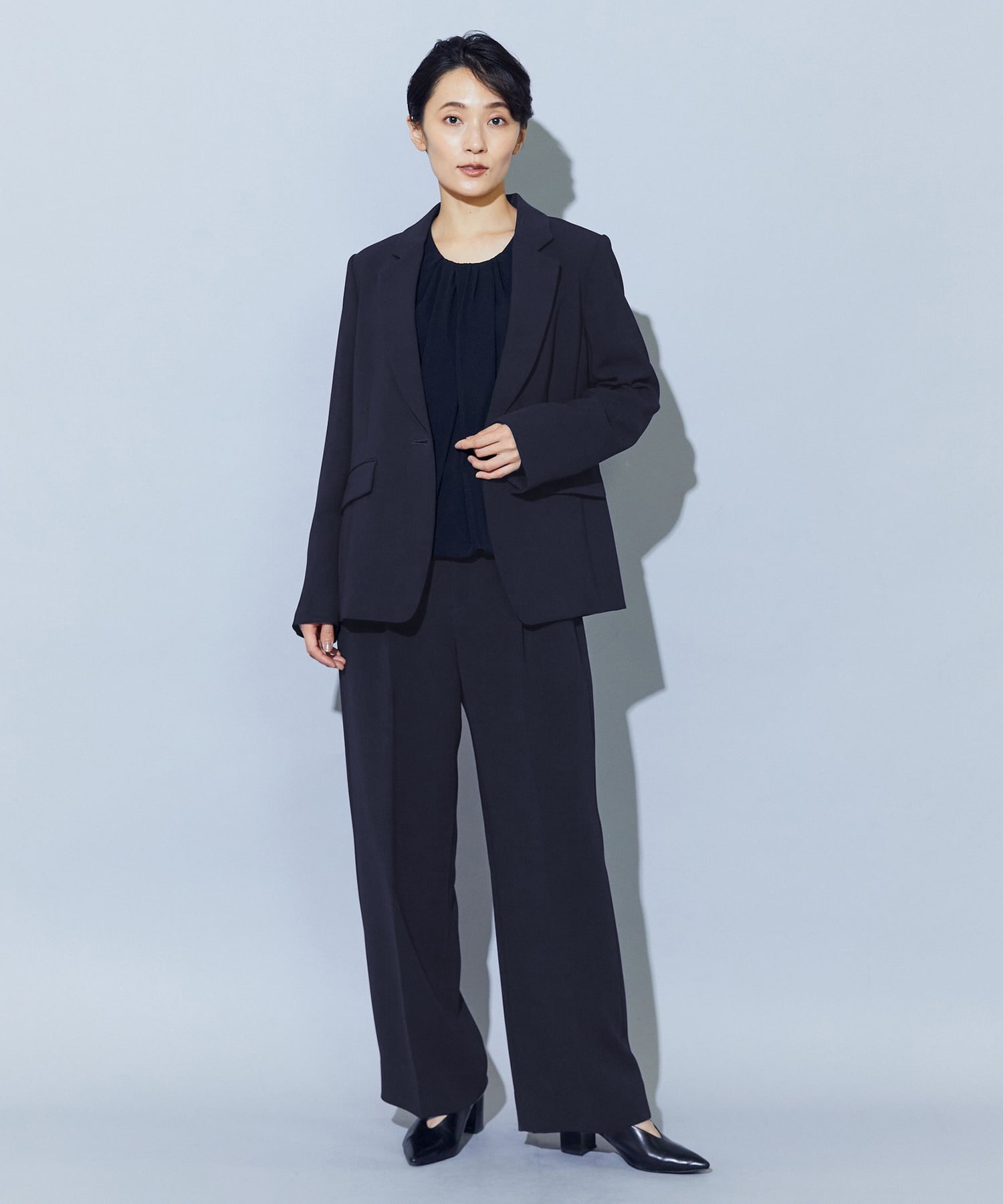 【wb】wb トリアセドライジョーゼットテーラードジャケット 詳細画像 ベージュ 3