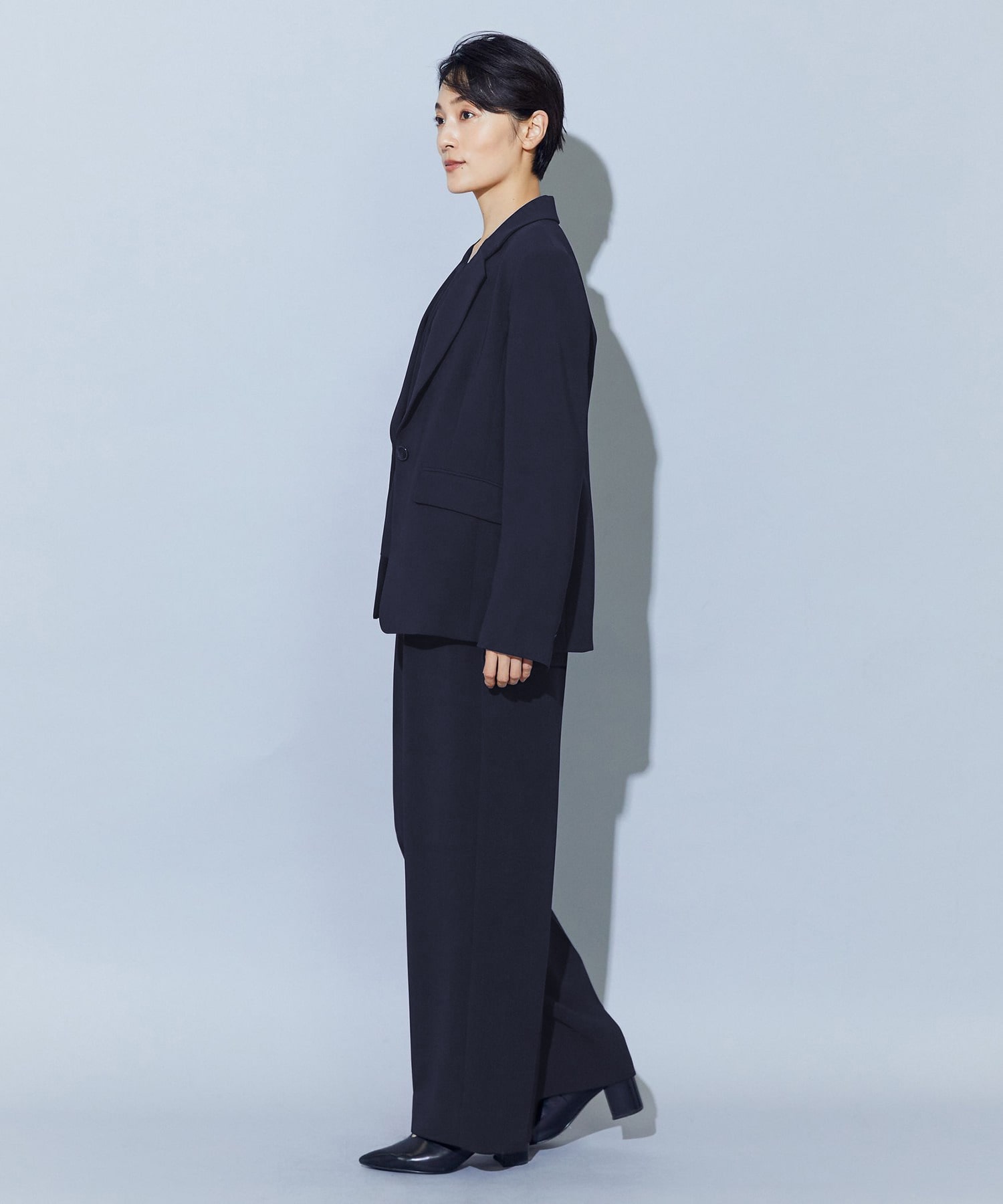 【wb】wb トリアセドライジョーゼットテーラードジャケット 詳細画像 ベージュ 9