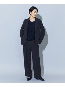 【wb】wb トリアセドライジョーゼットストレートセミワイドパンツ 詳細画像 ベージュ 16