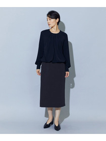 【wb】wb トリアセドライジョーゼットストレートタイトスカート 詳細画像 ベージュ 11