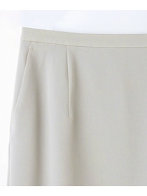 【wb】wb トリアセドライジョーゼットストレートタイトスカート 詳細画像 ベージュ 26