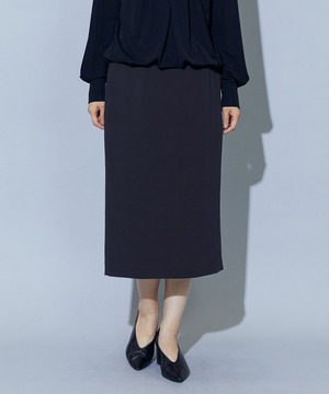 【wb】wb トリアセドライジョーゼットストレートタイトスカート 詳細画像 ダークネイビー 1